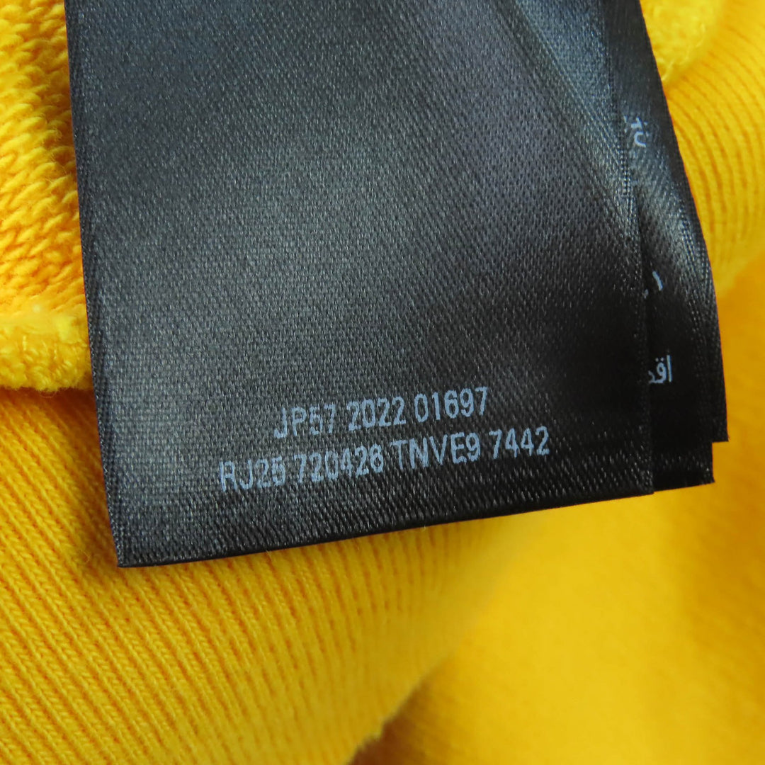 全新 BALENCIAGA 连帽衫 Campaign logo 做旧黄色 XS 720426