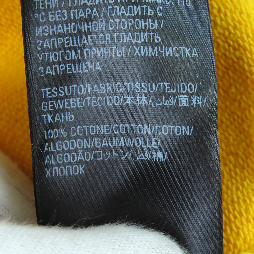全新 BALENCIAGA 连帽衫 Campaign logo 做旧黄色 XS 720426