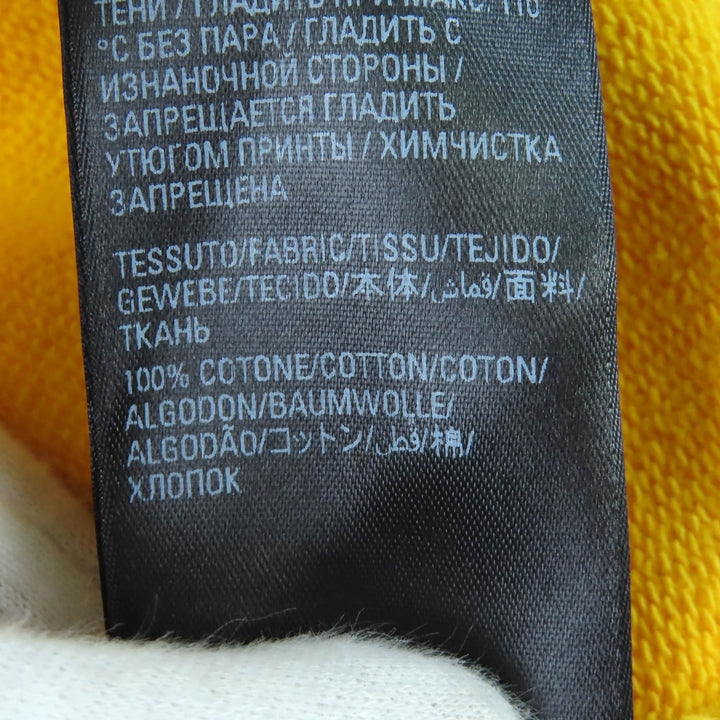 全新 BALENCIAGA 连帽衫 Campaign logo 做旧黄色 XS 720426