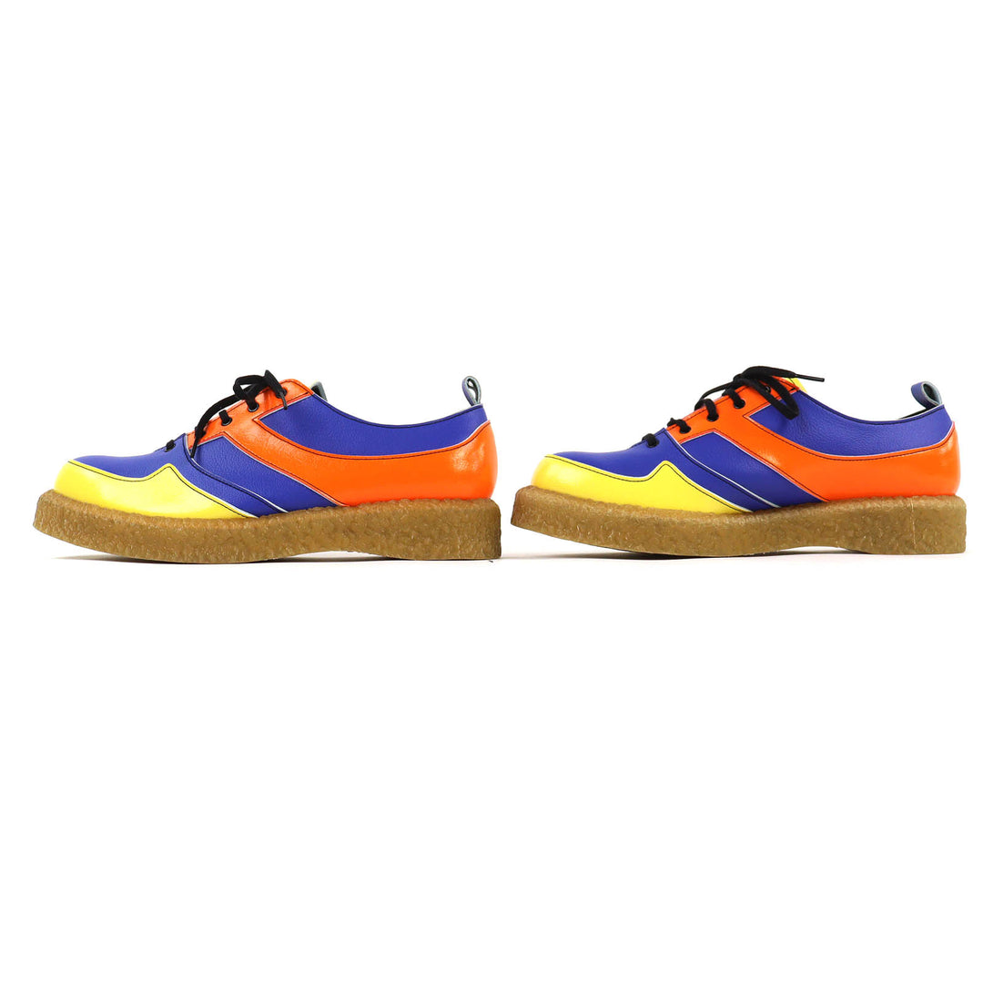 Pristine COMME des GARCONS HOMME PLUS sneakers color scheme leather 24 PA-K102