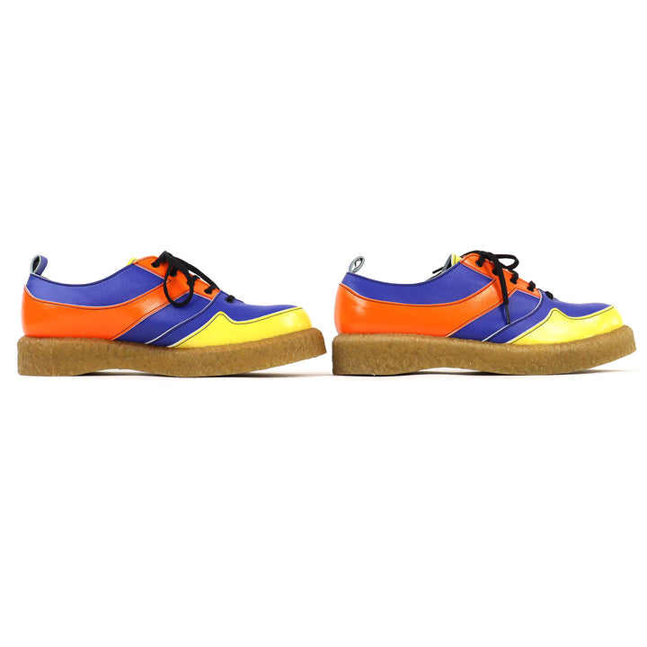 Pristine COMME des GARCONS HOMME PLUS sneakers color scheme leather 24 PA-K102