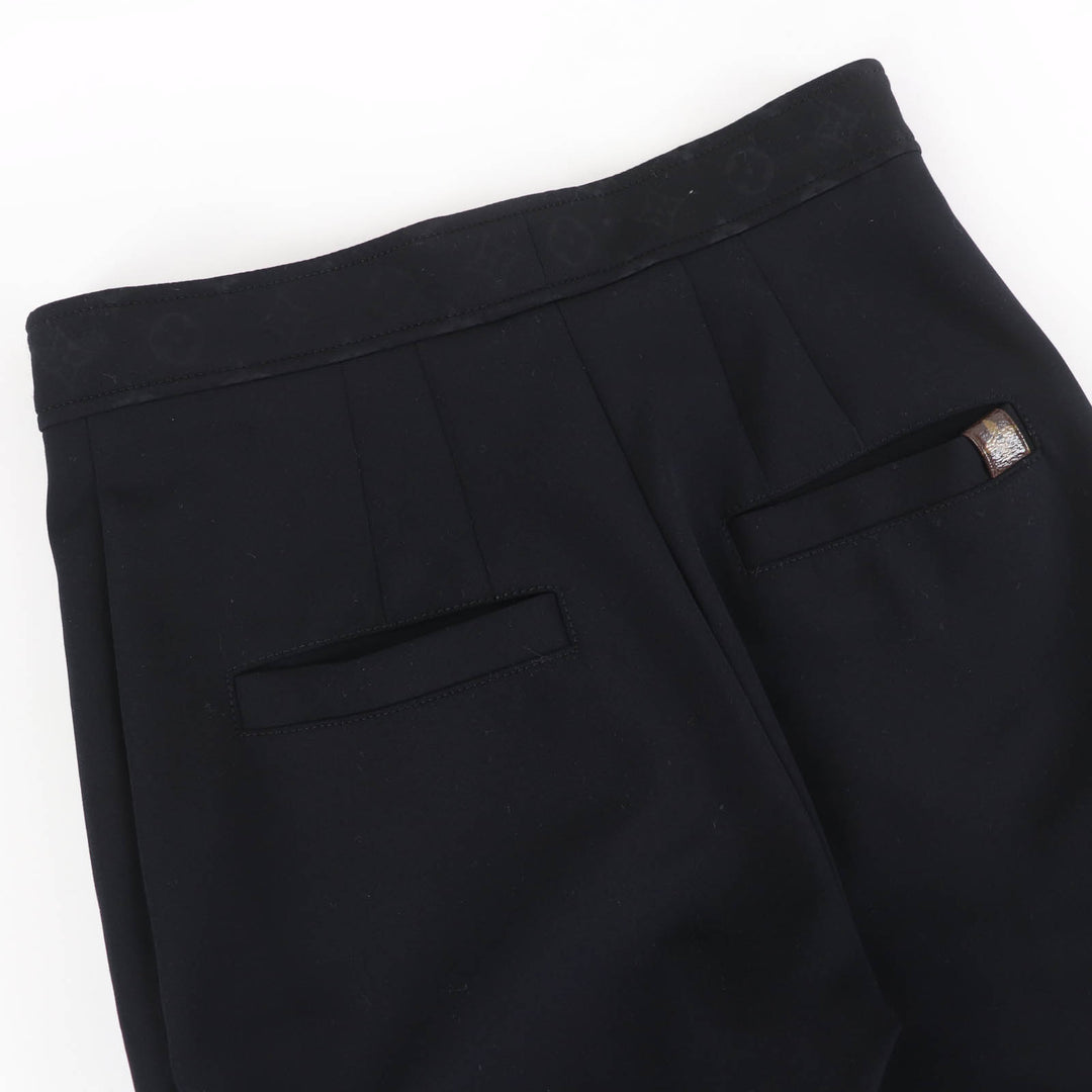 Excellent LOUIS VUITTON cargo pants Monogram detail black Women 36