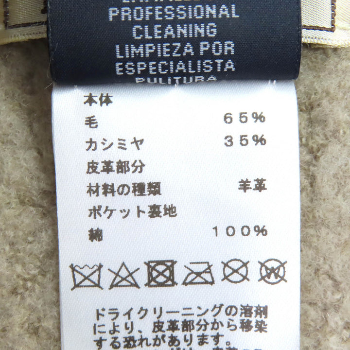 新品 HERMES スカーフ テディ ポケット Hロゴ ストール スカーフ ユニセックス ベージュ ウール H394076T