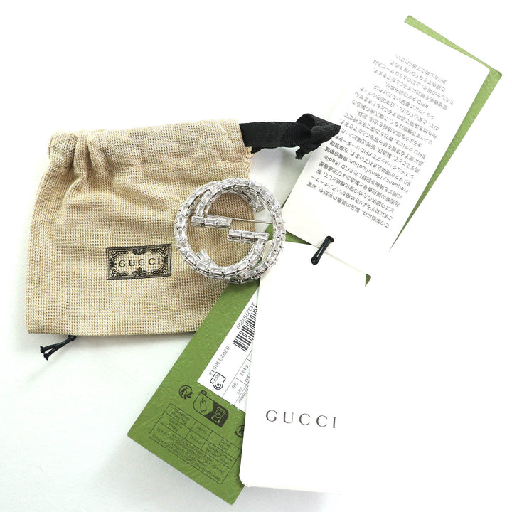 精美 GUCCI 长袖衬衫，饰有互扣式胸针，绗缝牛仔布，38 码，772882