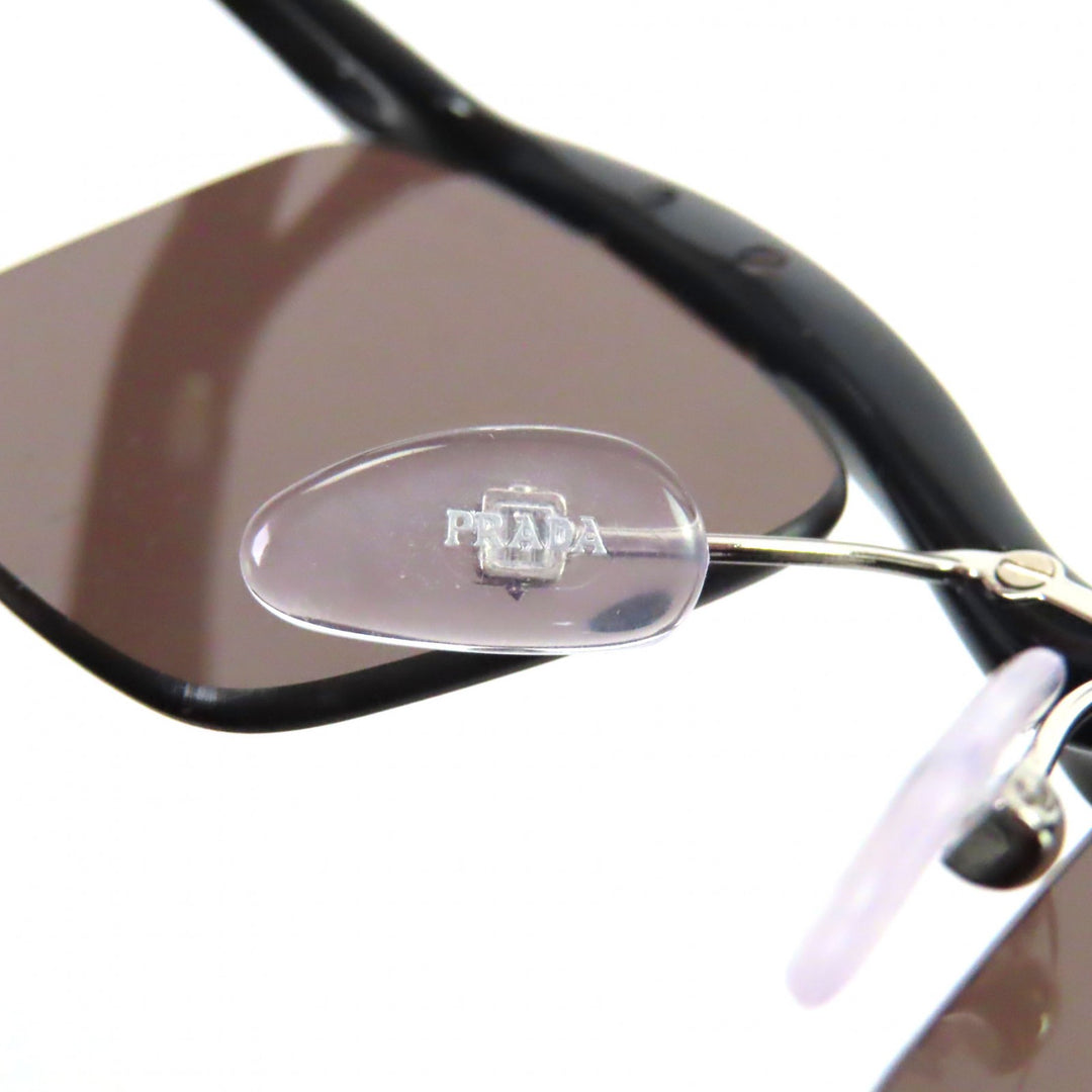 Excellent PRADA sunglasses Square Lens black mens SPRA15