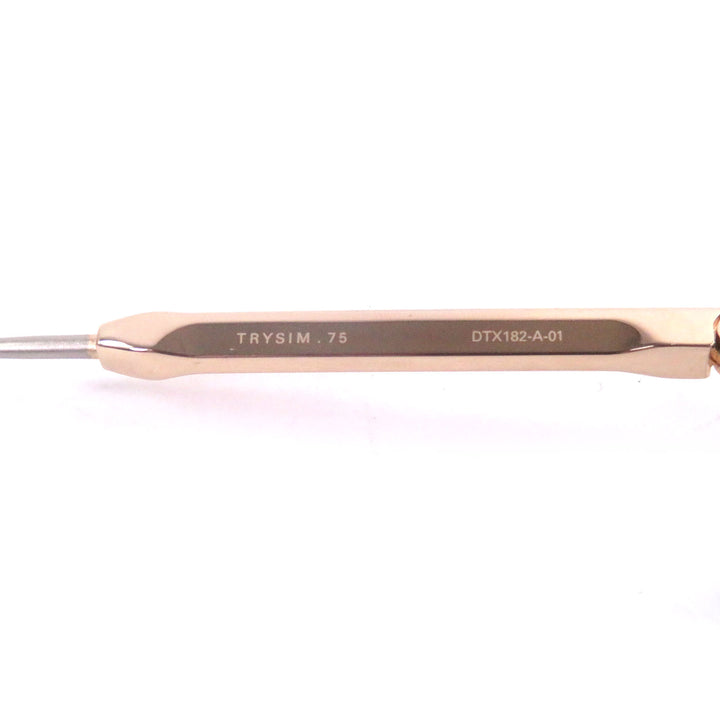 Pristine DITA sunglasses TRYSIM.75 Two Point Rimless gold