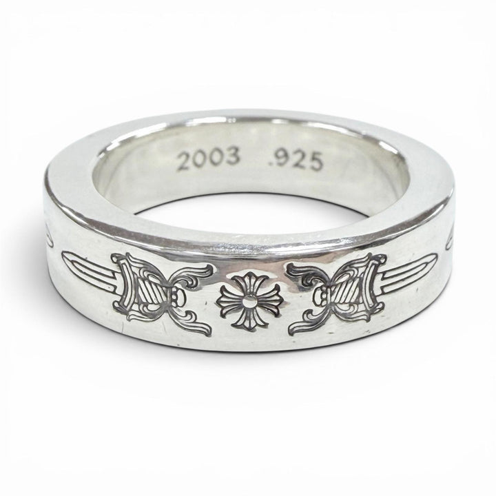 Excellent CHROME HEARTS Ring ring SPACER DAGGER Silver 925 mens