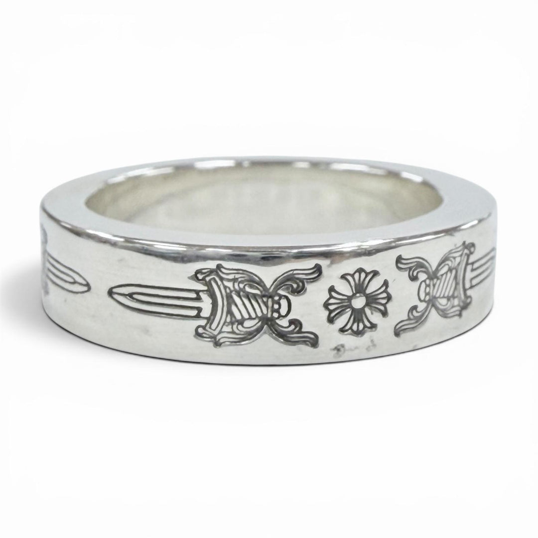 Excellent CHROME HEARTS Ring ring SPACER DAGGER Silver 925 mens