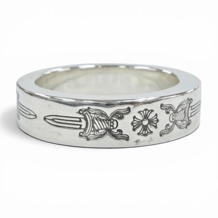Excellent CHROME HEARTS Ring ring SPACER DAGGER Silver 925 mens