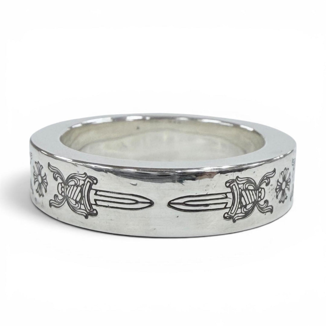 Excellent CHROME HEARTS Ring ring SPACER DAGGER Silver 925 mens