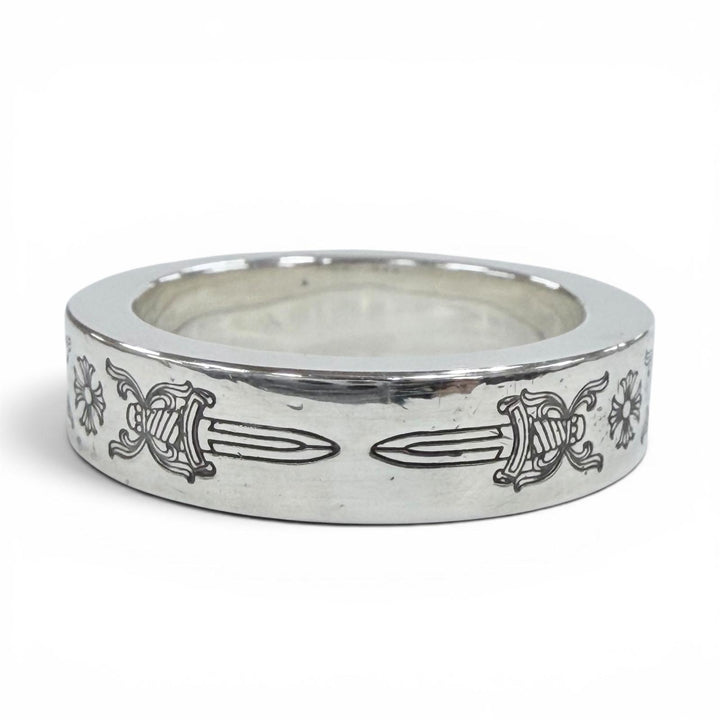 Excellent CHROME HEARTS Ring ring SPACER DAGGER Silver 925 mens