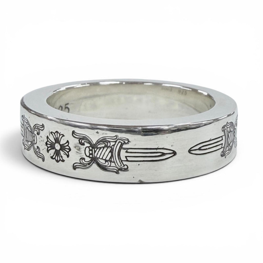 Excellent CHROME HEARTS Ring ring SPACER DAGGER Silver 925 mens