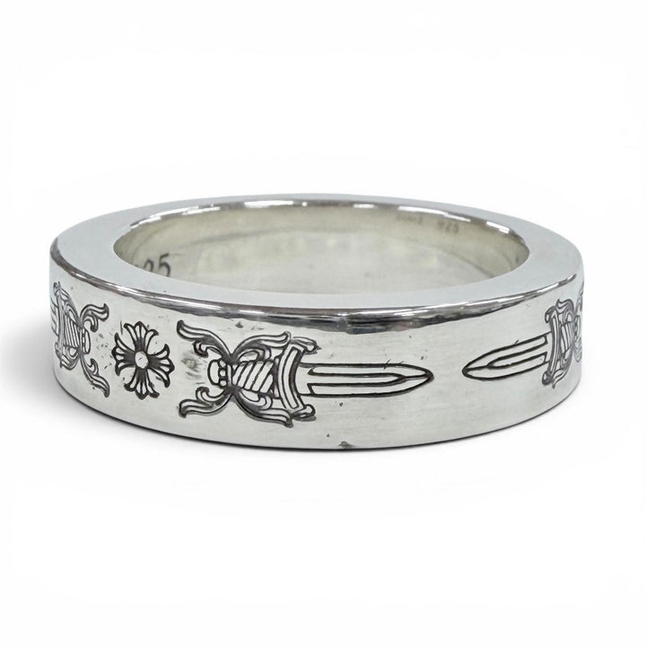 Excellent CHROME HEARTS Ring ring SPACER DAGGER Silver 925 mens
