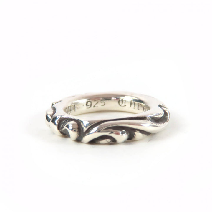 Excellent CHROME HEARTS Ring SCROLL BAND RING Silver 925 Women