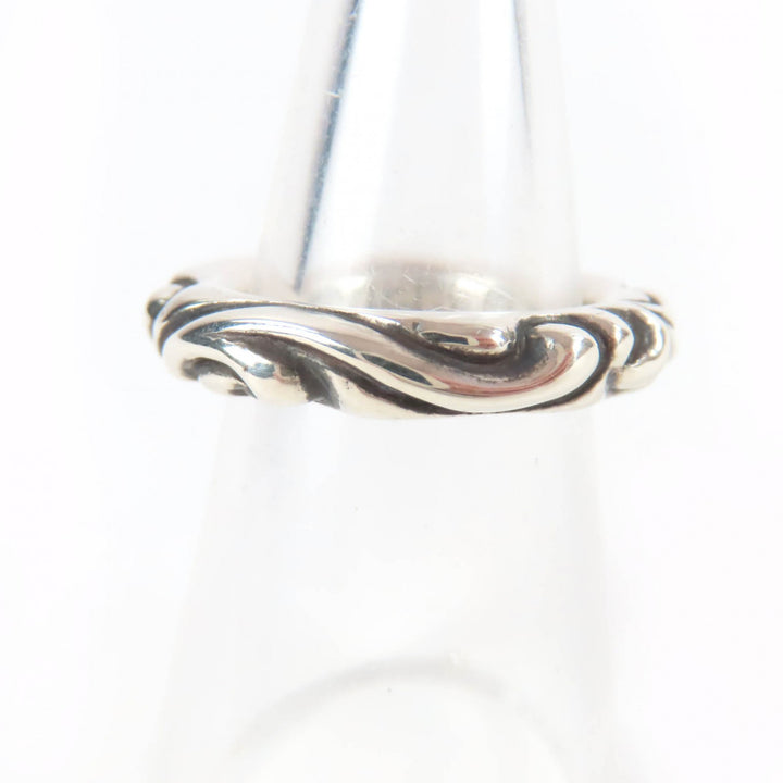 Excellent CHROME HEARTS Ring SCROLL BAND RING Silver 925 Women