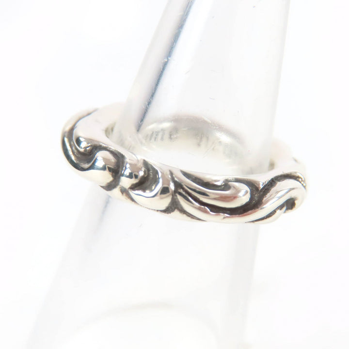 Excellent CHROME HEARTS Ring SCROLL BAND RING Silver 925 Women