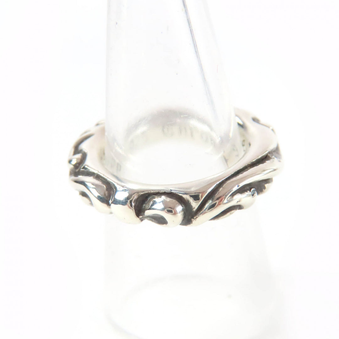 Excellent CHROME HEARTS Ring SCROLL BAND RING Silver 925 Women