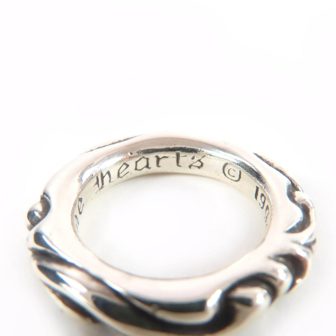 Excellent CHROME HEARTS Ring SCROLL BAND RING Silver 925 Women
