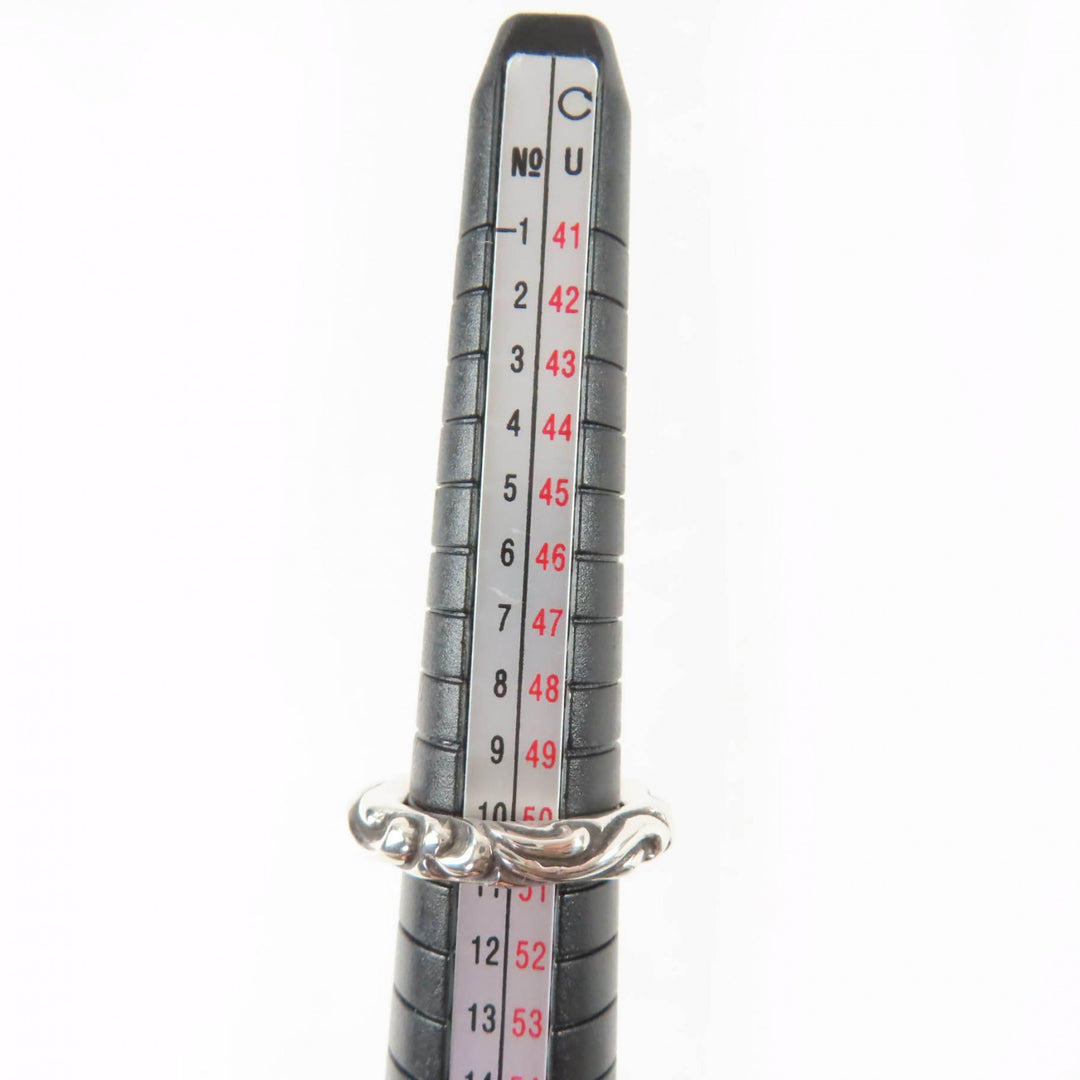 Excellent CHROME HEARTS Ring SCROLL BAND RING Silver 925 Women