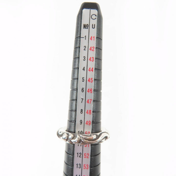 Excellent CHROME HEARTS Ring SCROLL BAND RING Silver 925 Women