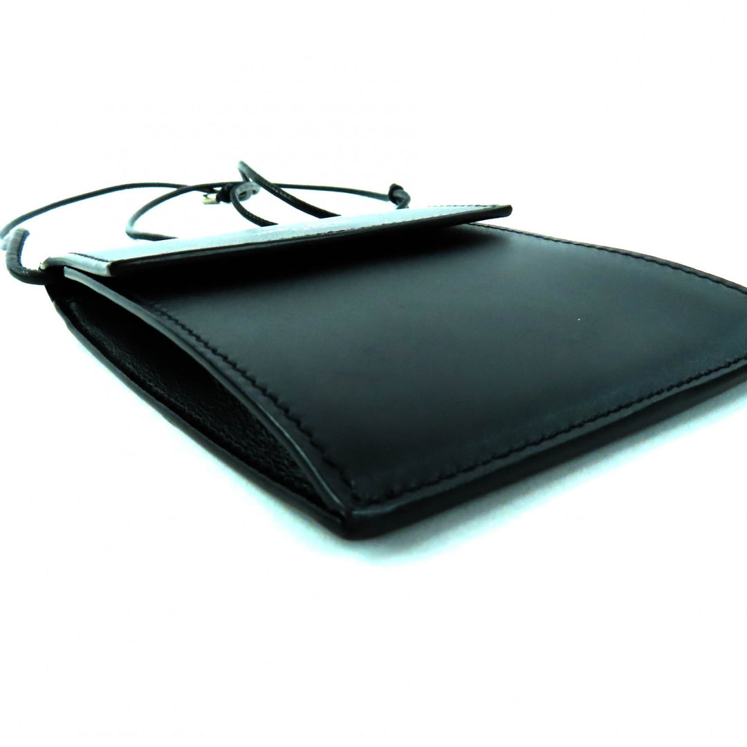 Pristine SAINT LAURENT PARIS Shoulder Bag black leather Women 802728