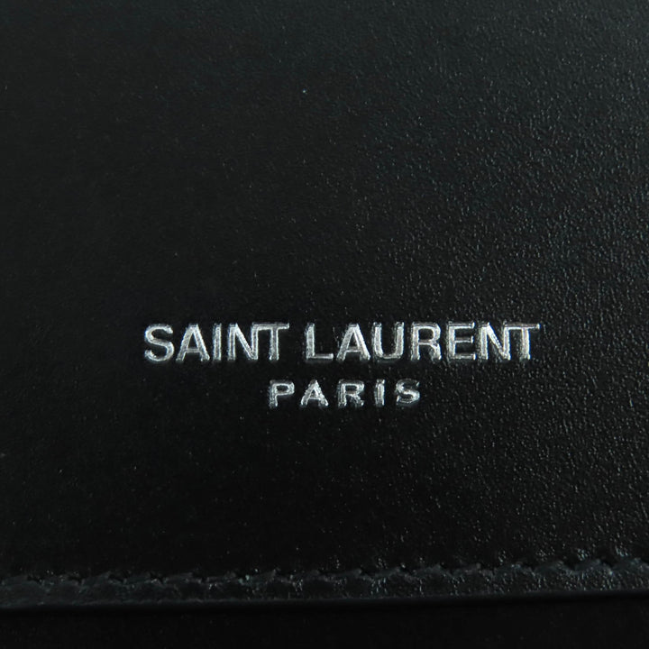 Pristine SAINT LAURENT PARIS Shoulder Bag black leather Women 802728
