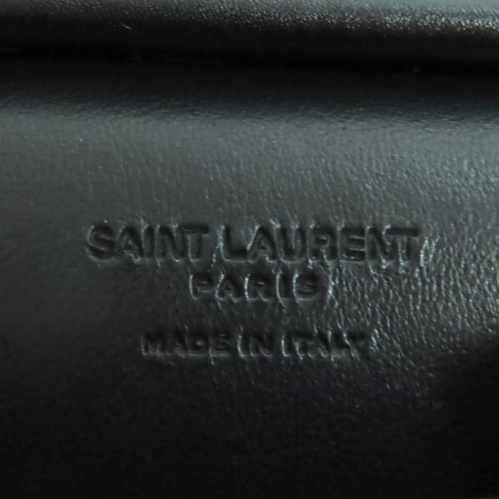 Pristine SAINT LAURENT PARIS Shoulder Bag black leather Women 802728