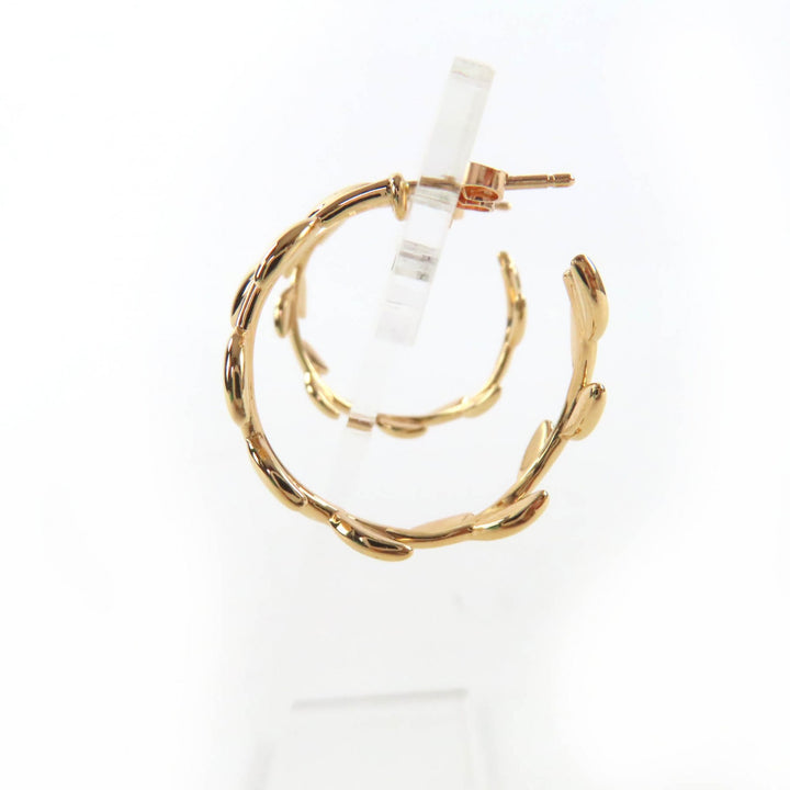 Great TIFFANY&Co. Pierce Olive Leaf Hoop Pierce Current product Pink gold AU750