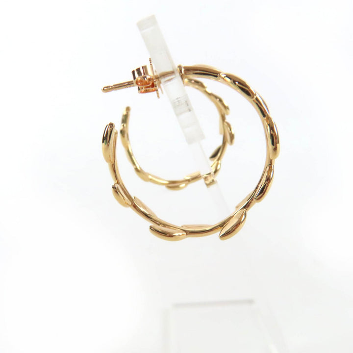 Great TIFFANY&Co. Pierce Olive Leaf Hoop Pierce Current product Pink gold AU750