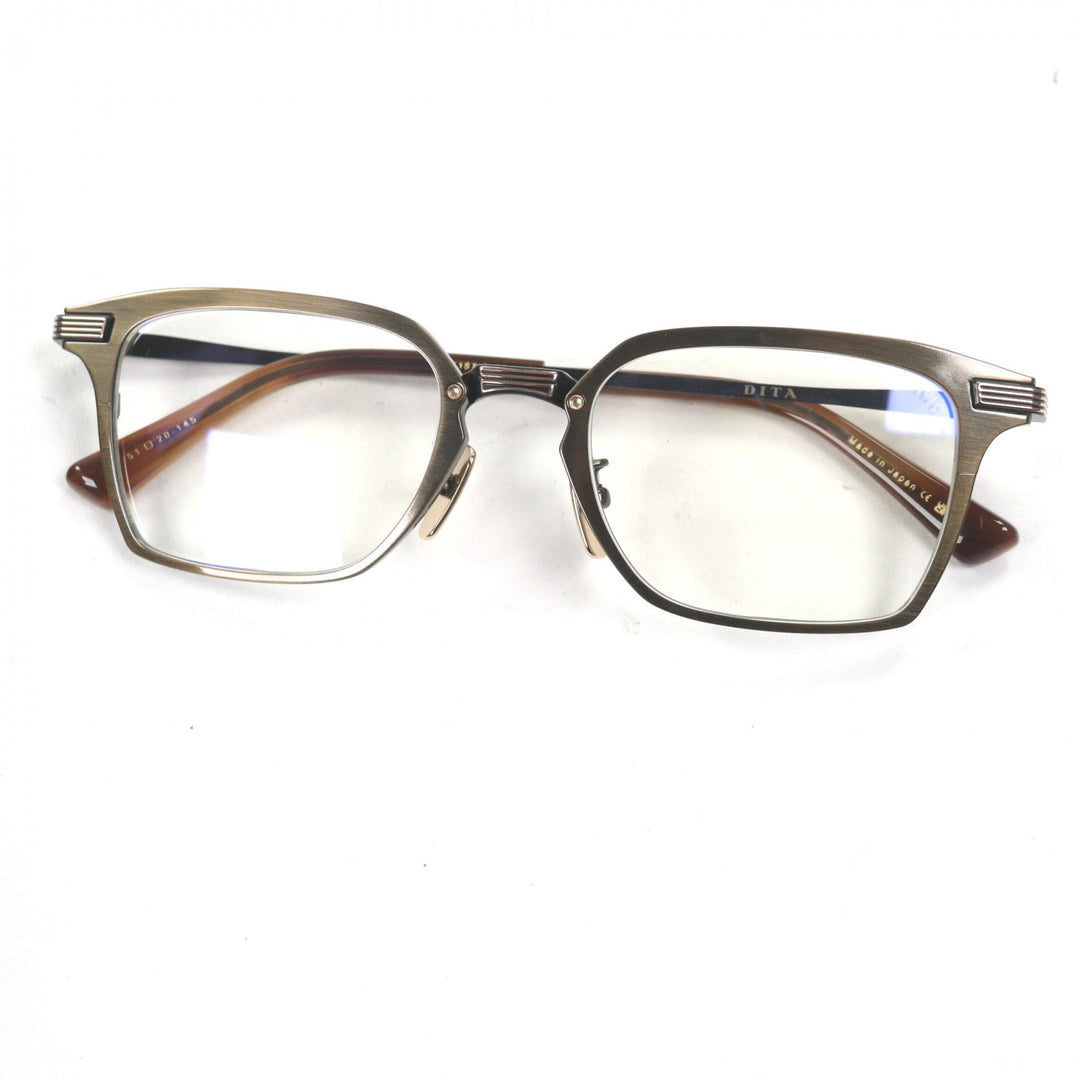 Pristine DITA Glasses LINRCON-TWO Square antique gold mens DTX187