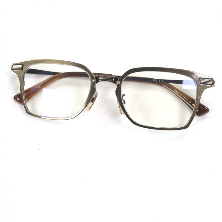 Pristine DITA Glasses LINRCON-TWO Square antique gold mens DTX187