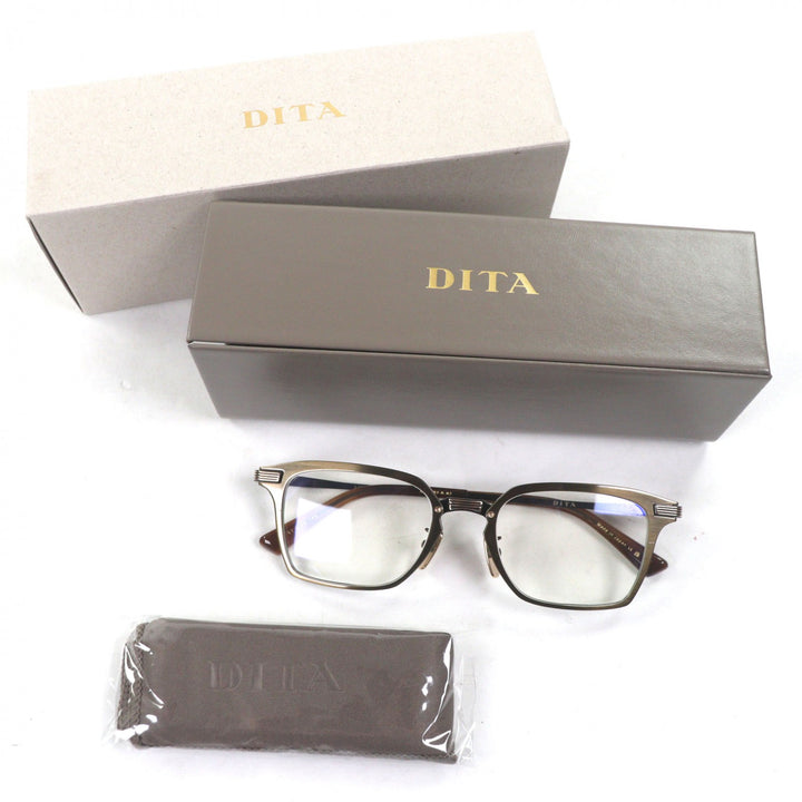Pristine DITA Glasses LINRCON-TWO Square antique gold mens DTX187