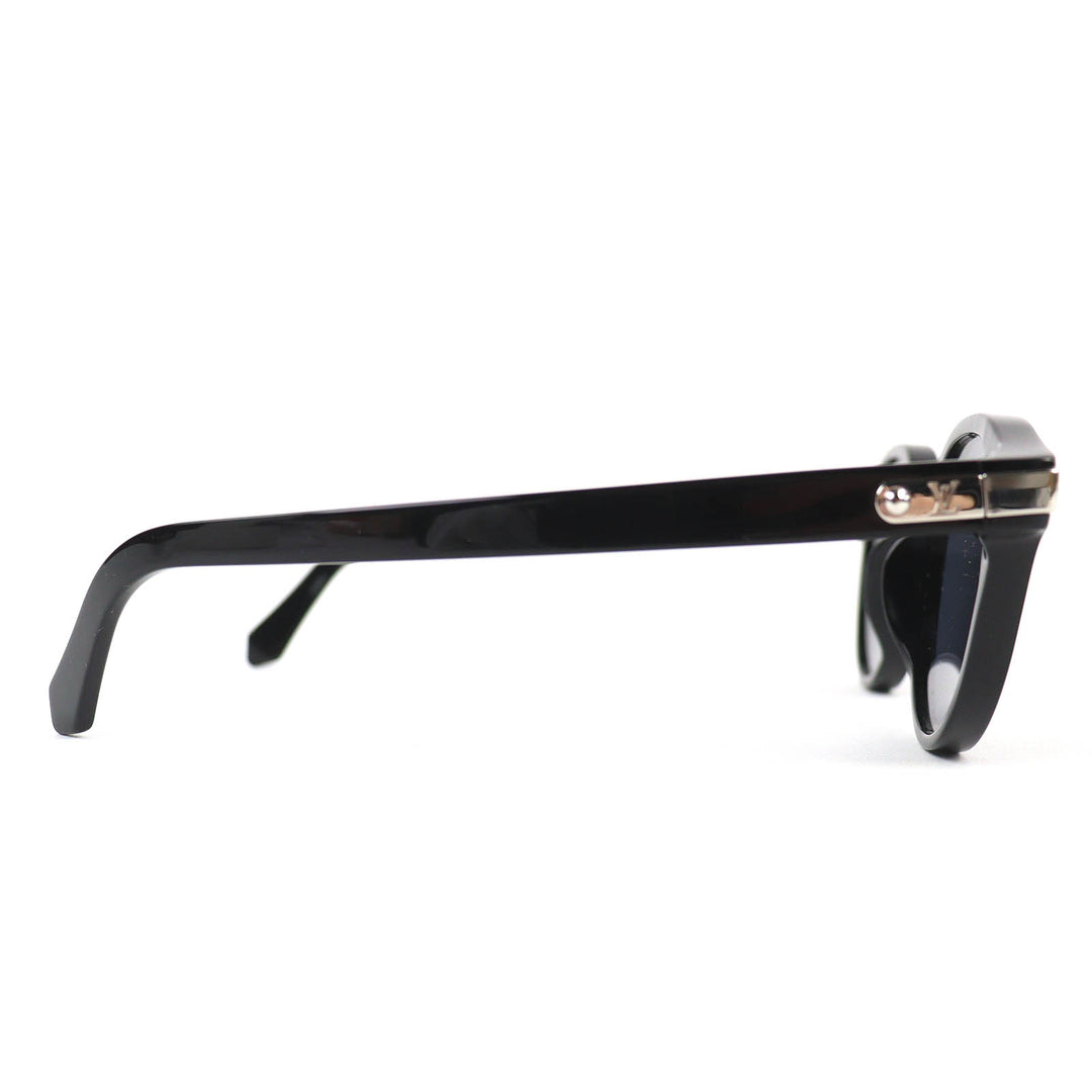 Great LOUIS VUITTON LV Signature Round Sunglasses Boston Eyewear black Z2434U