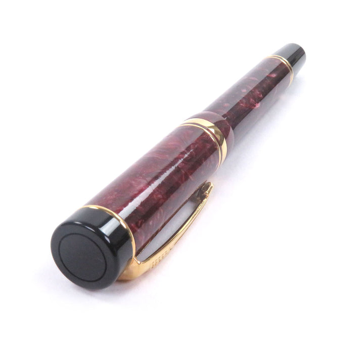 Great PARKER fountain pen Duofold Centennial old model Marble Red 18K mens