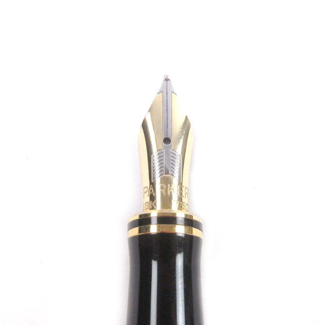Great PARKER fountain pen Duofold Centennial old model Marble Red 18K mens