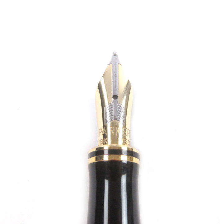 Great PARKER fountain pen Duofold Centennial old model Marble Red 18K mens