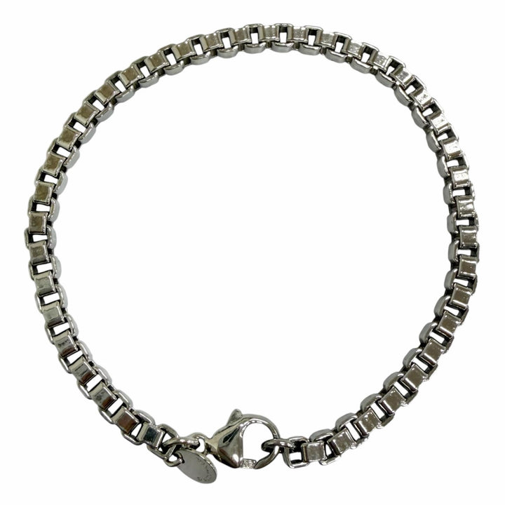 Great TIFFANY&Co. bracelet Venetian Chain Silver SV925 mens
