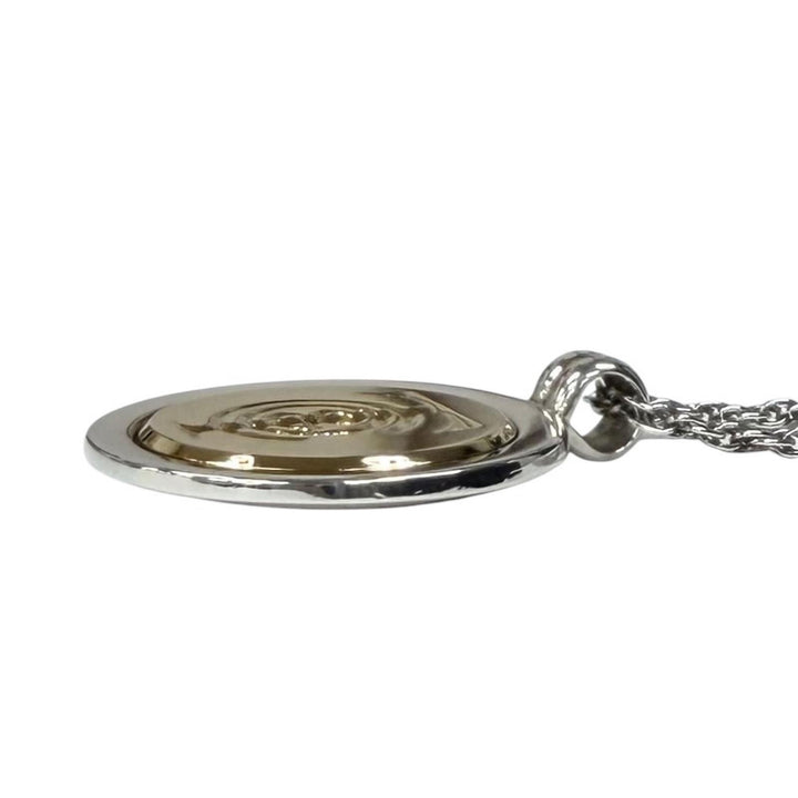 Great TIFFANY&Co. Necklace T&C Coin Necklace Combo Silver 925 Women