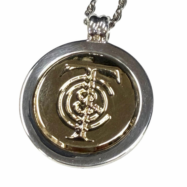 Great TIFFANY&Co. Necklace T&C Coin Necklace Combo Silver 925 Women