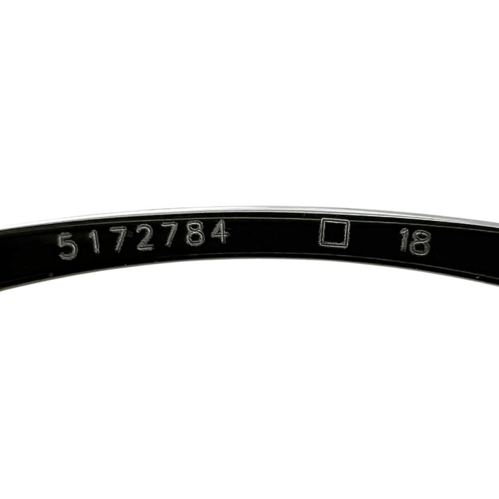 Excellent Cartier Glasses PANTHERE Hairline Two-Point Rimless Silver Women