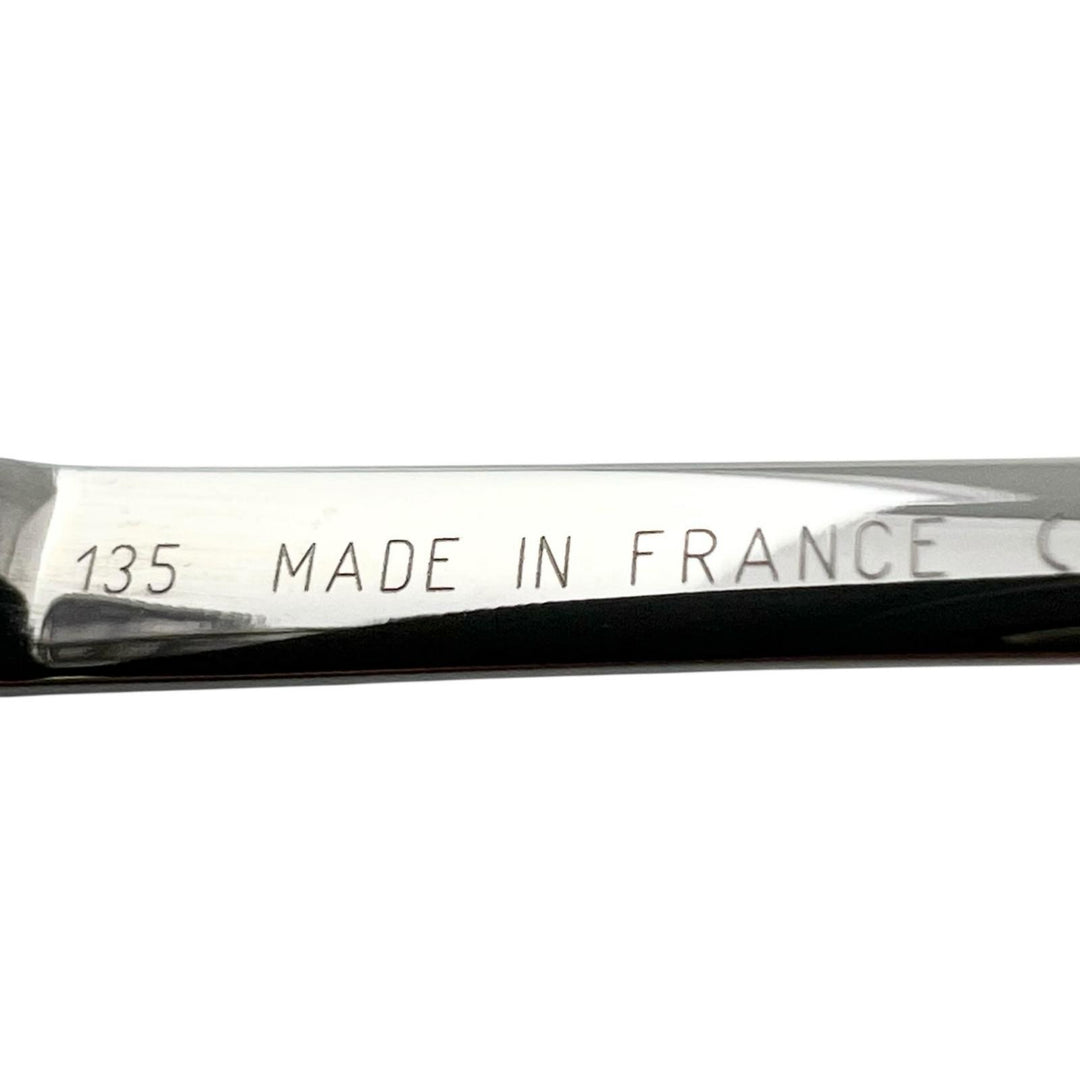 Excellent Cartier Glasses PANTHERE Hairline Two-Point Rimless Silver Women