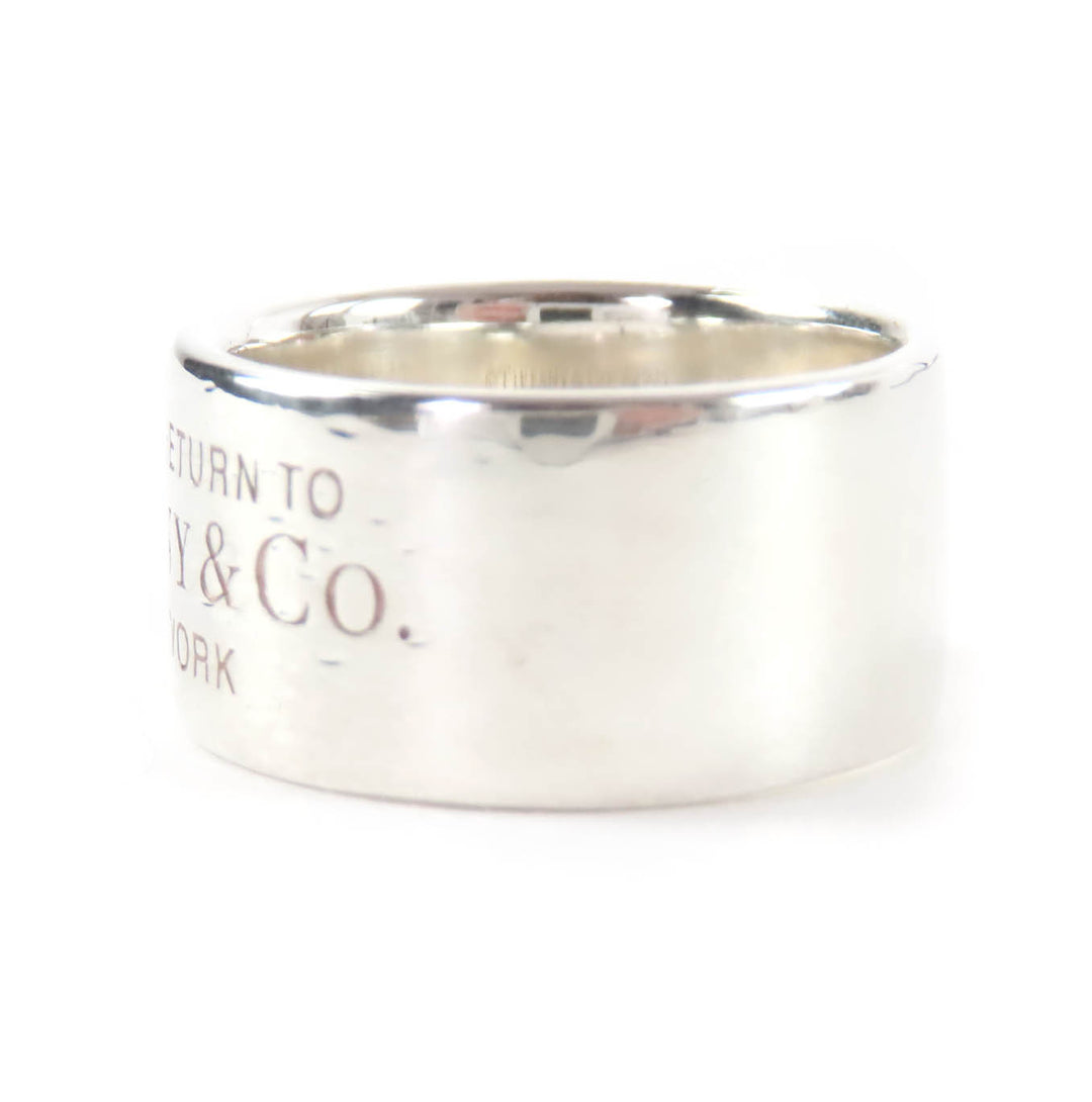 Very Good TIFFANY&Co. Ring Logo design by Return to Tiffany & Co. Wide AG925