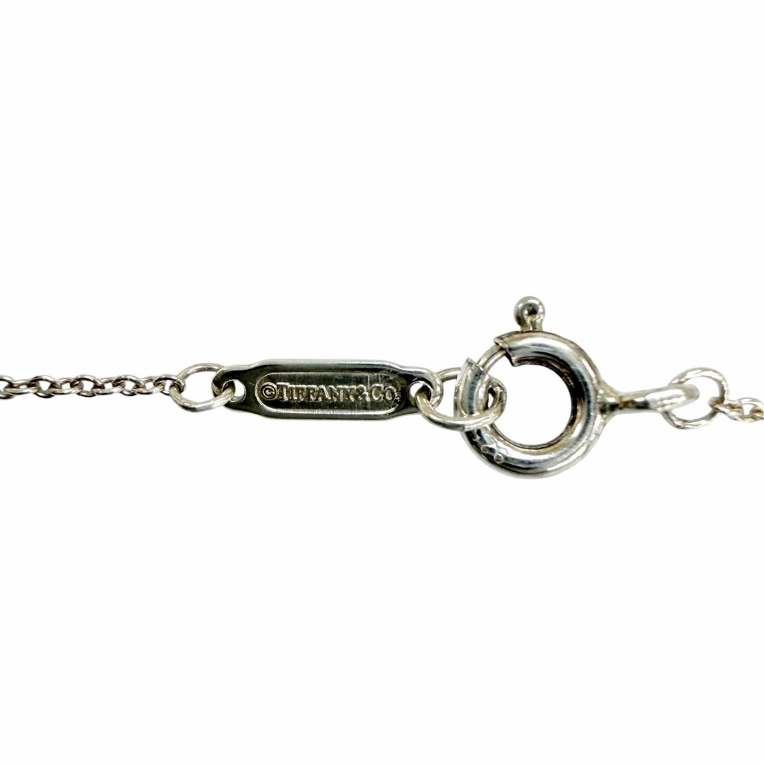 Great TIFFANY&Co. Necklace Mini Double Heart Tag Necklace Silver AG925 Women