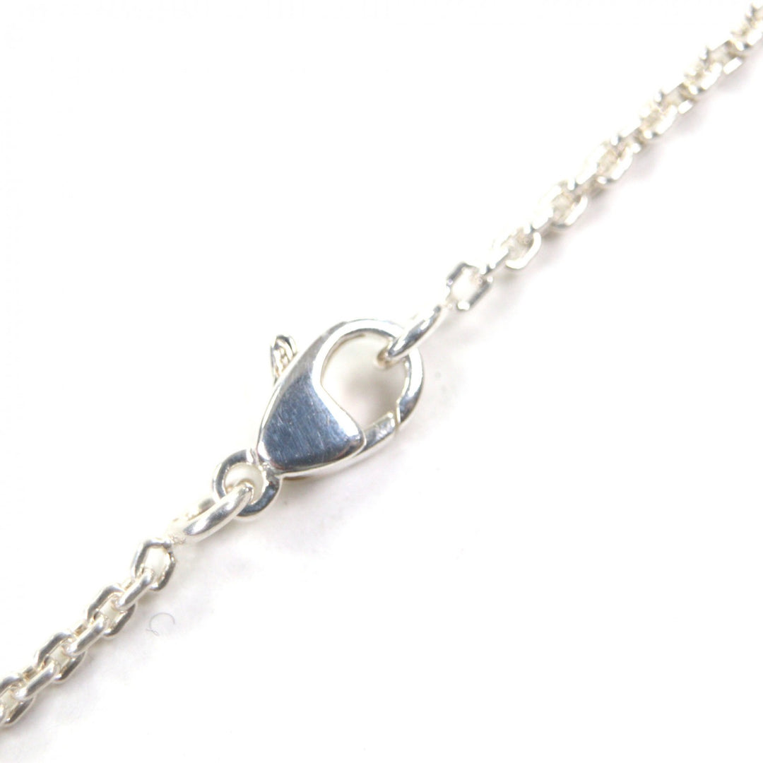 Excellent LOUIS VUITTON Necklace Pendant Lockit Chain Silver AG925 Women Q93559