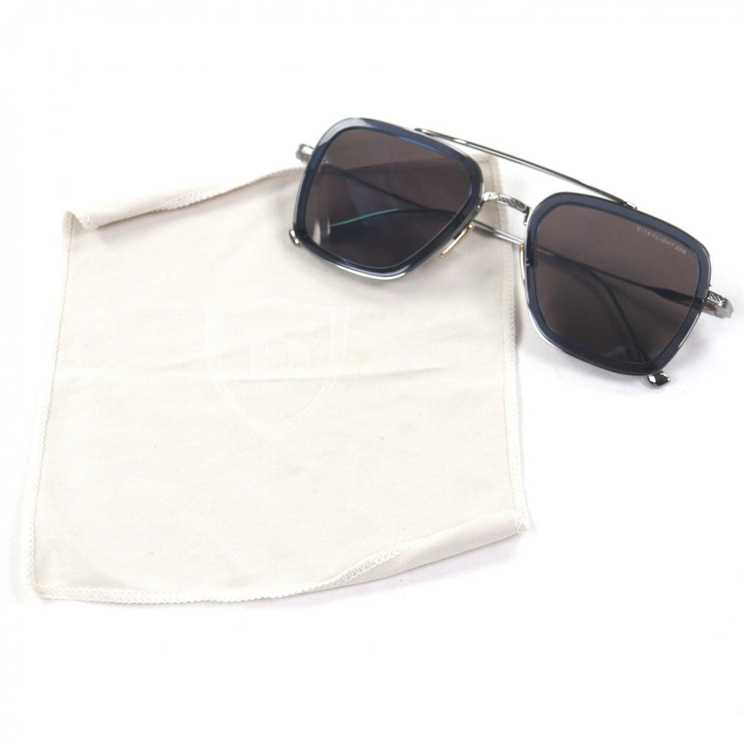 Excellent DITA sunglasses FLIGHT006 Two Bridges Clear blue mens