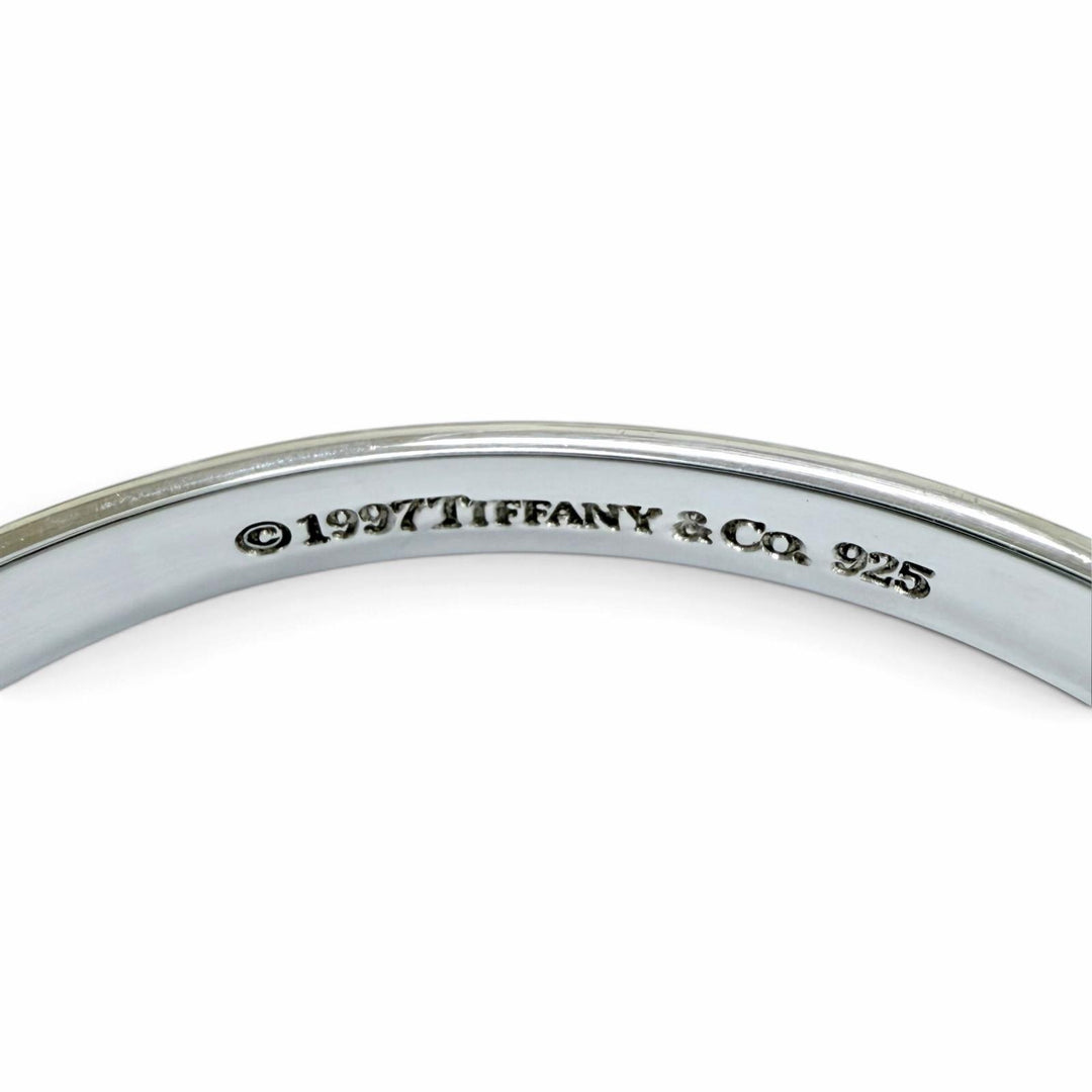 Great TIFFANY&Co. 1837 Narrow Bangle Accessories Bracelets Silver 925 Women
