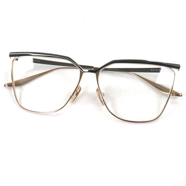 Great DITA Glasses Ravitte Cats eye gold Women DTX140-A-03