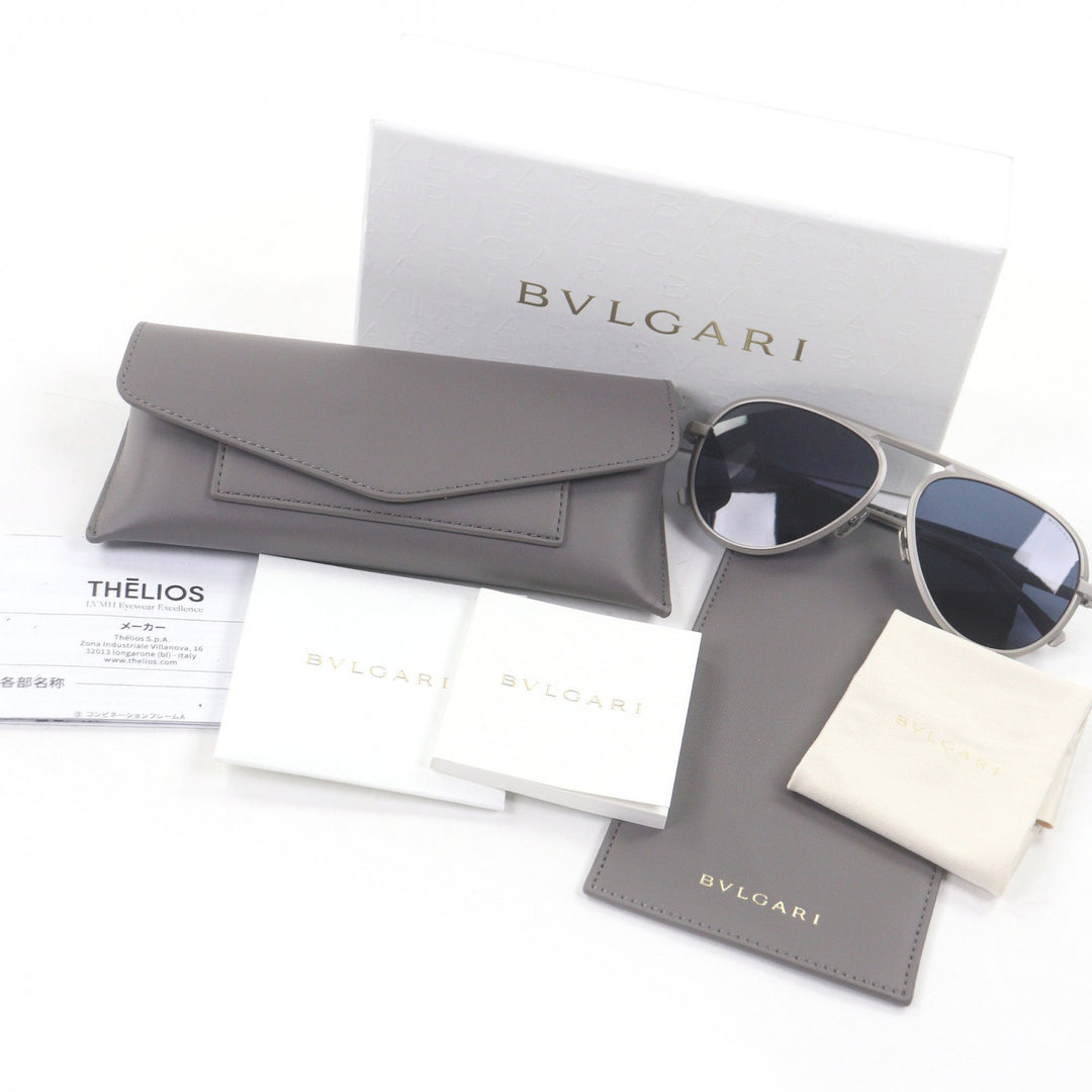 Excellent BVLGARI sunglasses Octo Finissimo Aviator Matt gray BV40020U