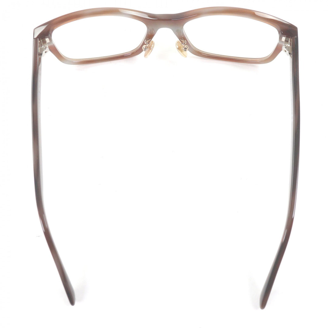 Excellent TOM FORD Glasses Marble Pattern Square Blue Light Cut Brown