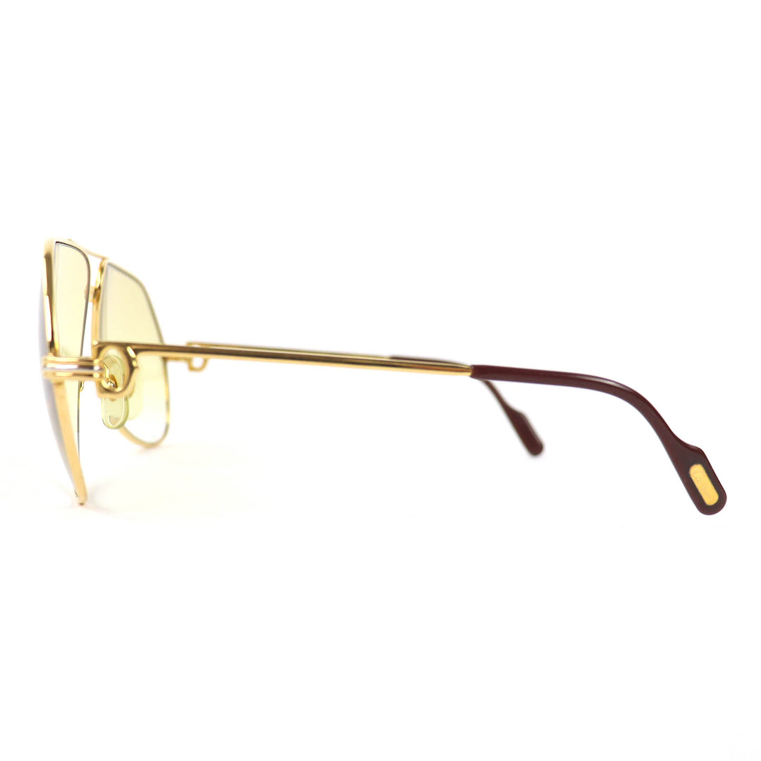 Good Cartier sunglasses Trinity Two-Bridge Teardrop gold mens